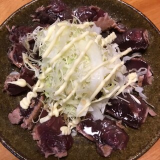 鰹の漬けサラダ